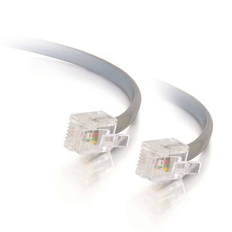 C2G 5m RJ11 6P4C Straight Modular Cable signal cable Grey