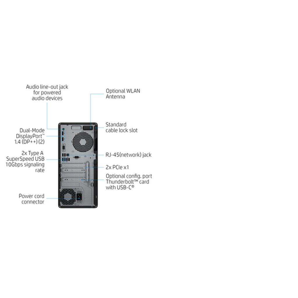 HP EliteDesk 800 G6 Intel® Core™ i5 i5-10500 8 GB DDR4-SDRAM 256 GB SSD Windows 10 Pro Tower PC Black - Image 14