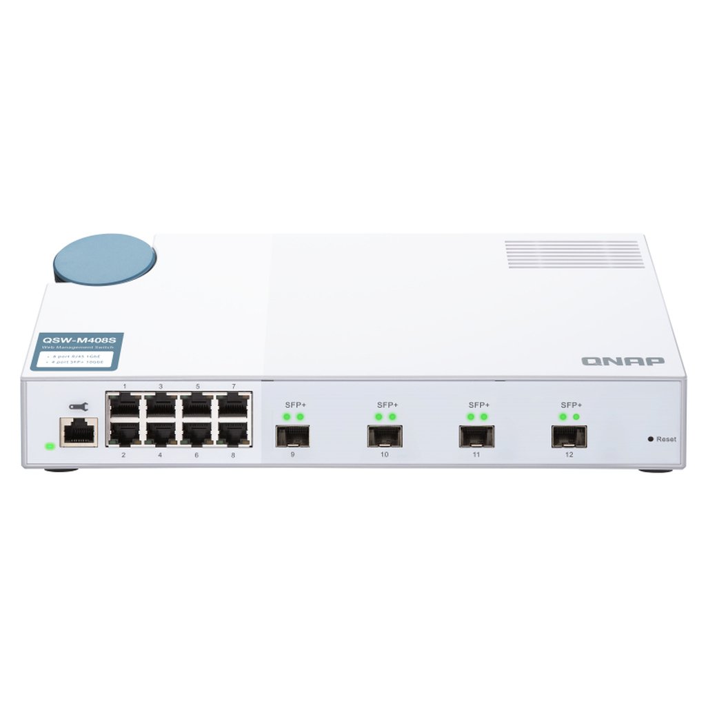 QNAP QSW-M408S network switch Managed L2 Gigabit Ethernet (10/100/1000) White - Image 2