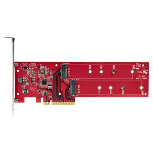 StarTech.com Dual M.2 PCIe SSD Adapter Card, PCIe x8 / x16 to Dual NVMe or AHCI M.2 SSDs, PCI Express 4.0, 7.8GBps/Drive, Bifur - Image 8
