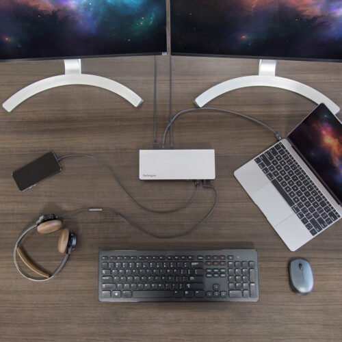 StarTech.com Thunderbolt 3 Dock - Dual Monitor 4K 60Hz TB3 Laptop Docking Station with DisplayPort - 85W Power Delivery Chargin - Image 6