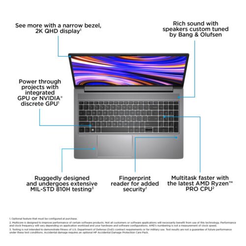HP ZBook Power G10 A AMD Ryzen™ 9 PRO 7940HS Mobile workstation 39.6 cm (15.6") Full HD 32 GB DDR5-SDRAM 1 TB SSD NVIDIA - Image 4
