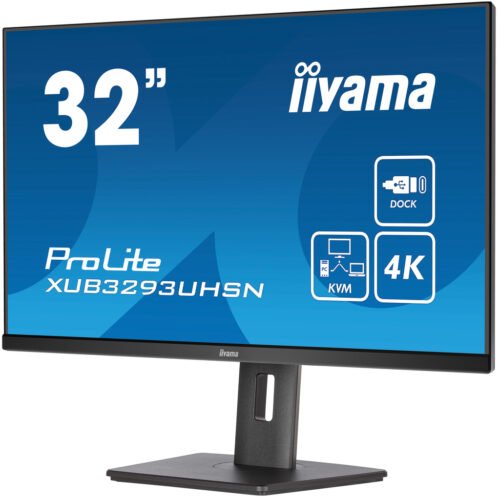 iiyama ProLite 32’’ IPS panel with KVM switch, USB-C dock and RJ45 (LAN) - Image 4