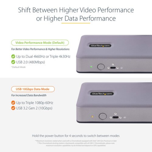 StarTech.com DK31C3MNCRUE laptop dock/port replicator Wired USB 3.2 Gen 2 (3.1 Gen 2) Type-C - Image 9