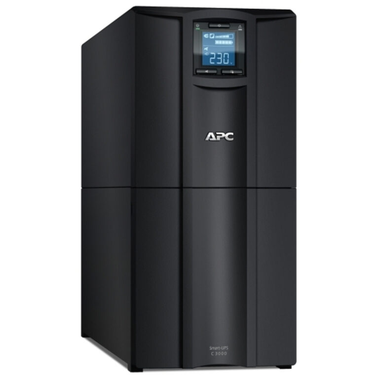 APC Smart-UPS C, Line Interactive, 3kVA, Tower, 230V, 8x IEC C13+1x IEC C19 outlets, USB and Serial communication, AVR, Graphic