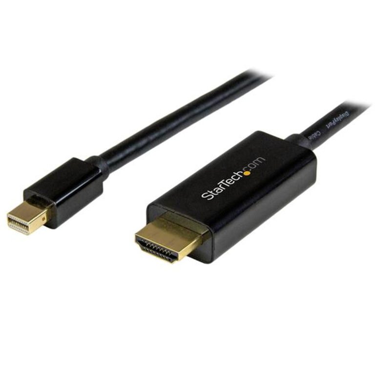StarTech.com 15ft (5m) Mini DisplayPort to HDMI Cable - 4K 30Hz Video - mDP to HDMI Adapter Cable - Mini DP or Thunderbolt 1/2