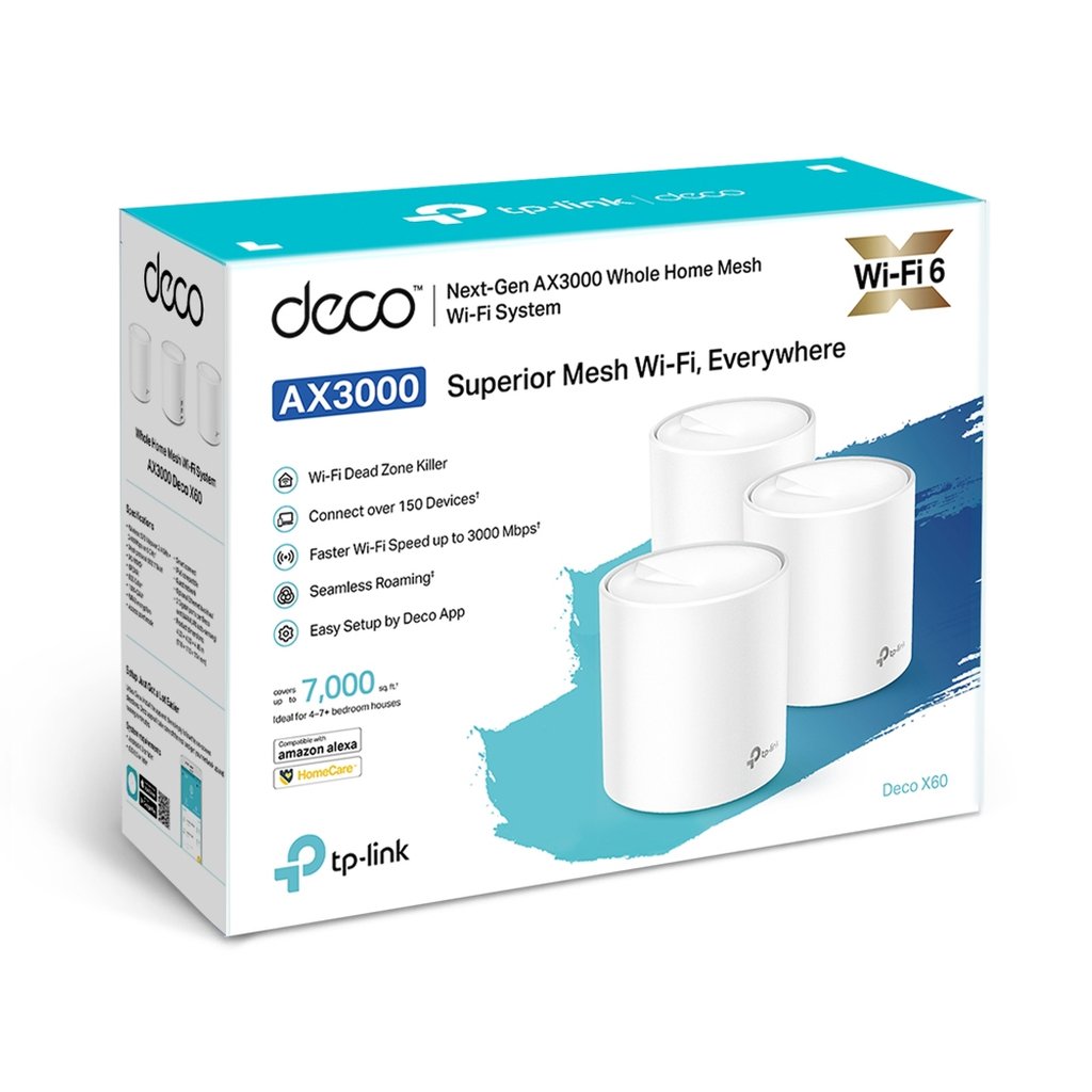 TP-Link AX3000 Whole Home Mesh Wi-Fi System, 3-Pack - Image 3
