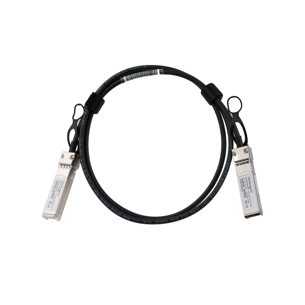 StarTech.com Juniper EX-SFP-10GE-DAC-1M Compatible 1m 10G SFP+ to SFP+ Direct Attach Cable Twinax - 10GbE SFP+ Copper DAC 10 Gb - Image 3