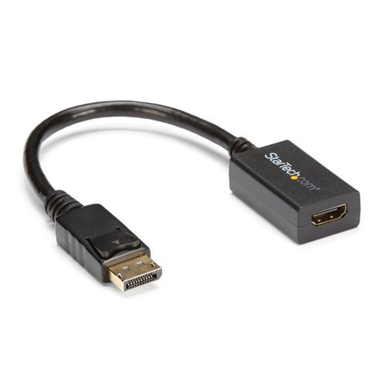 StarTech.com DisplayPort to HDMI Adapter - DP 1.2 to HDMI Video Converter 1080p - DP to HDMI Monitor/TV/Display Cable Adapter D