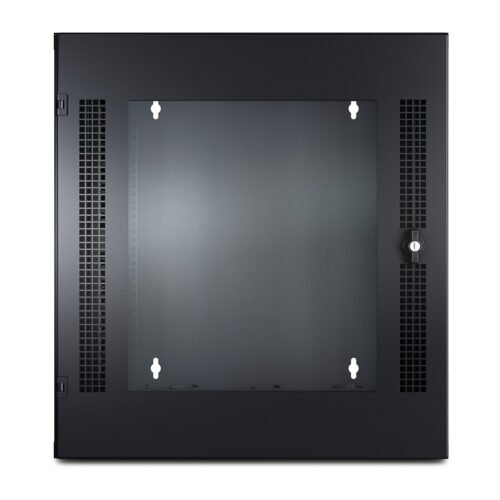 APC NetShelter 13U Wallmount Rack Cabinet Glass Door Double Hinged Server Depth - Image 3
