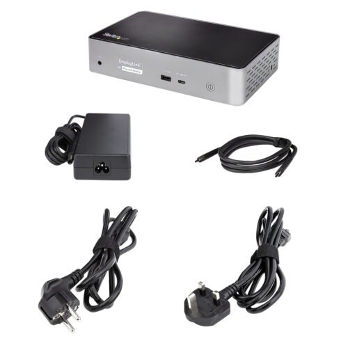 StarTech.com USB C Dock - 4K 60Hz Quad Monitor DisplayPort & HDMI - Universal USB-C Docking Station with 100W Power Delivery - - Image 16