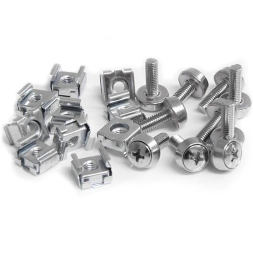 StarTech.com 50 Pkg M5 Mounting Screws and Cage Nuts for Server Rack Cabinet - Image 2