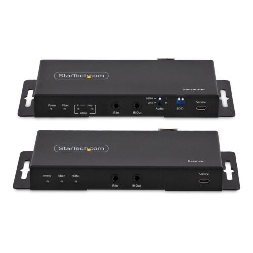 StarTech.com 4K HDMI over Fiber Extender Kit, 4K 60Hz up to 3300ft/1km (Single Mode) or 1000ft/300m (Multimode) LC Fiber Optic, - Image 4