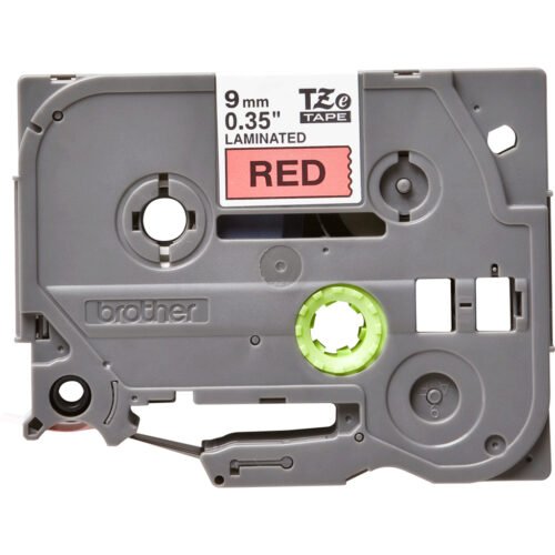Brother TZE-421 label-making tape Black on red - Image 3