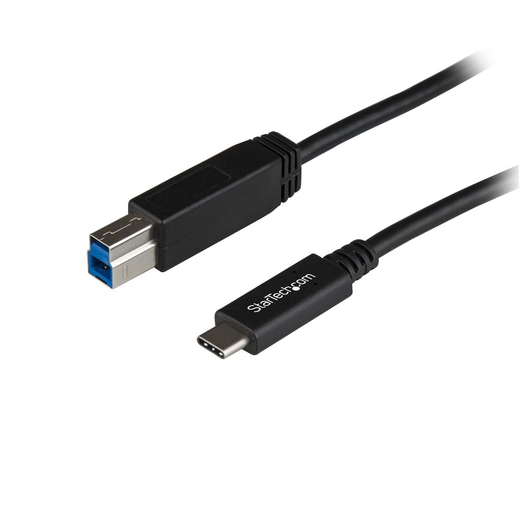 StarTech.com 3.3ft (1m) USB-B to USB-C Cable, USB 10Gbps, Data Cord, USB 3.2 Gen 2, USB-C Data Transfer Cable