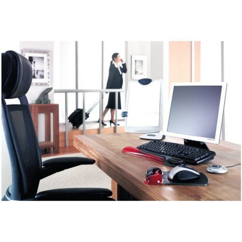 Kensington Duo Gel Mouse Pad with Integrated Wrist Support - Red/Black - Image 10