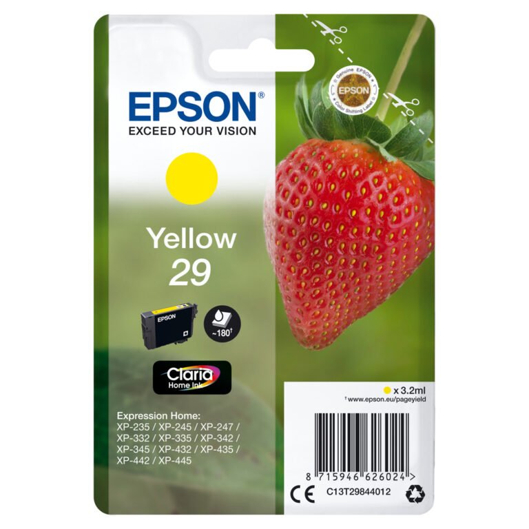 Epson Strawberry Singlepack Yellow 29 Claria Home Ink