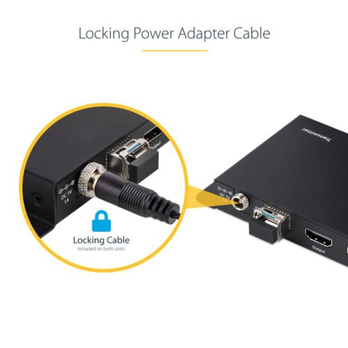 StarTech.com 4K HDMI over Fiber Extender Kit, 4K 60Hz up to 3300ft/1km (Single Mode) or 1000ft/300m (Multimode) LC Fiber Optic, - Image 11