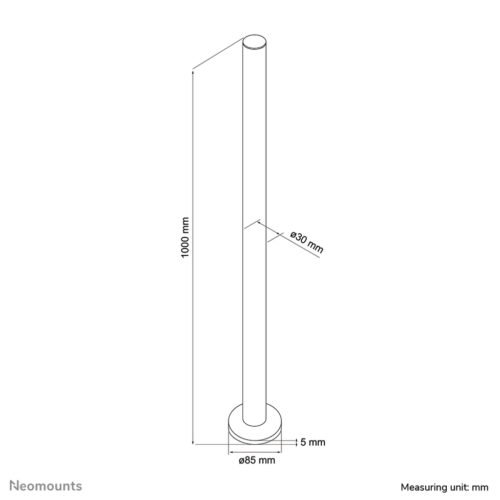 Neomounts FPMA-D9POLE Extension pole monitor arm - h 100 cm - Image 2