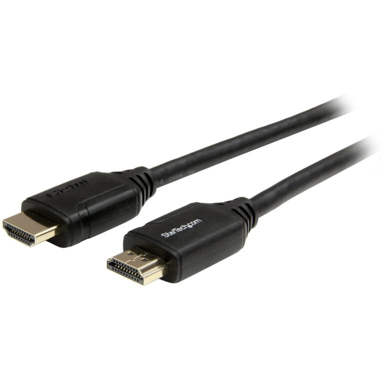 StarTech.com 6ft (2m) Premium Certified HDMI 2.0 Cable with Ethernet - High Speed Ultra HD 4K 60Hz HDMI Cable HDR10 - HDMI Cord