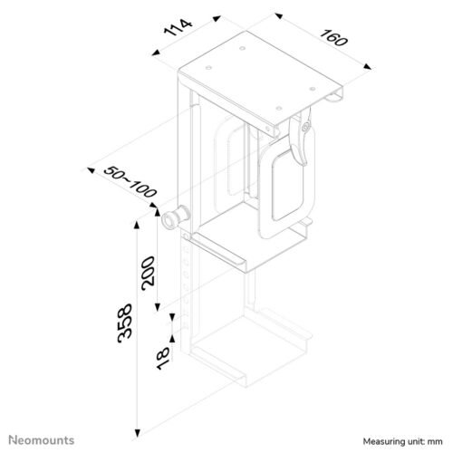 Neomounts CPU-D075BLACK CPU holder - max 10 kg - universal - Image 2
