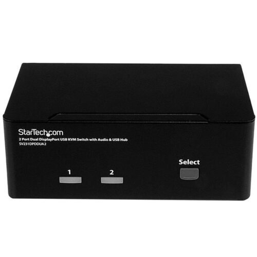 StarTech.com 2-Port DisplayPort Dual-Monitor KVM Switch - 4K 60Hz - Image 2