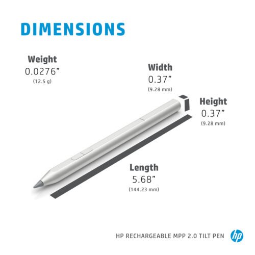 HP Rechargeable MPP 2.0 Tilt Pen (Black) - Image 7