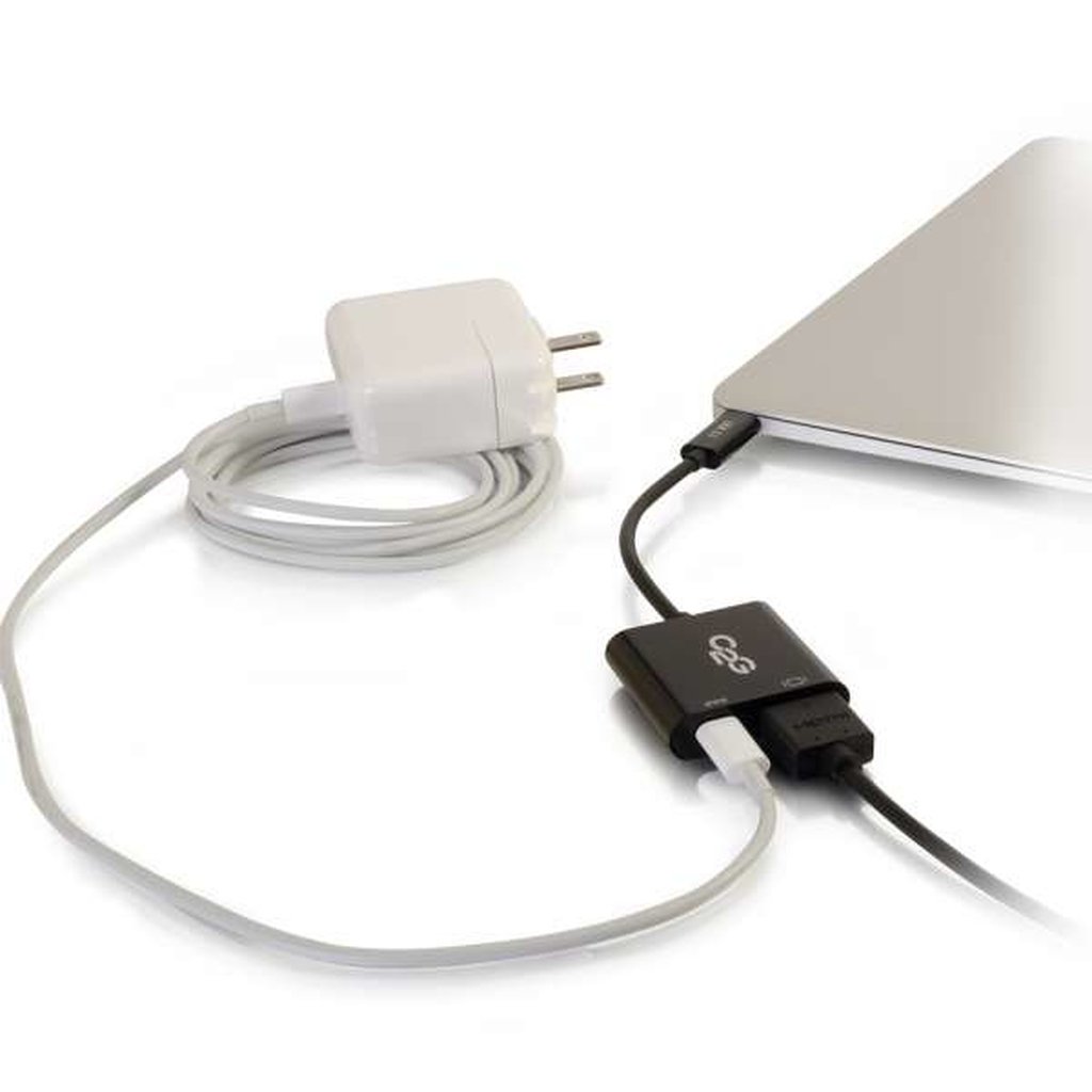 C2G USB C to HDMI Audio/Video Adapter w/ Power Delivery - USB Type C to HDMI Black - Image 4