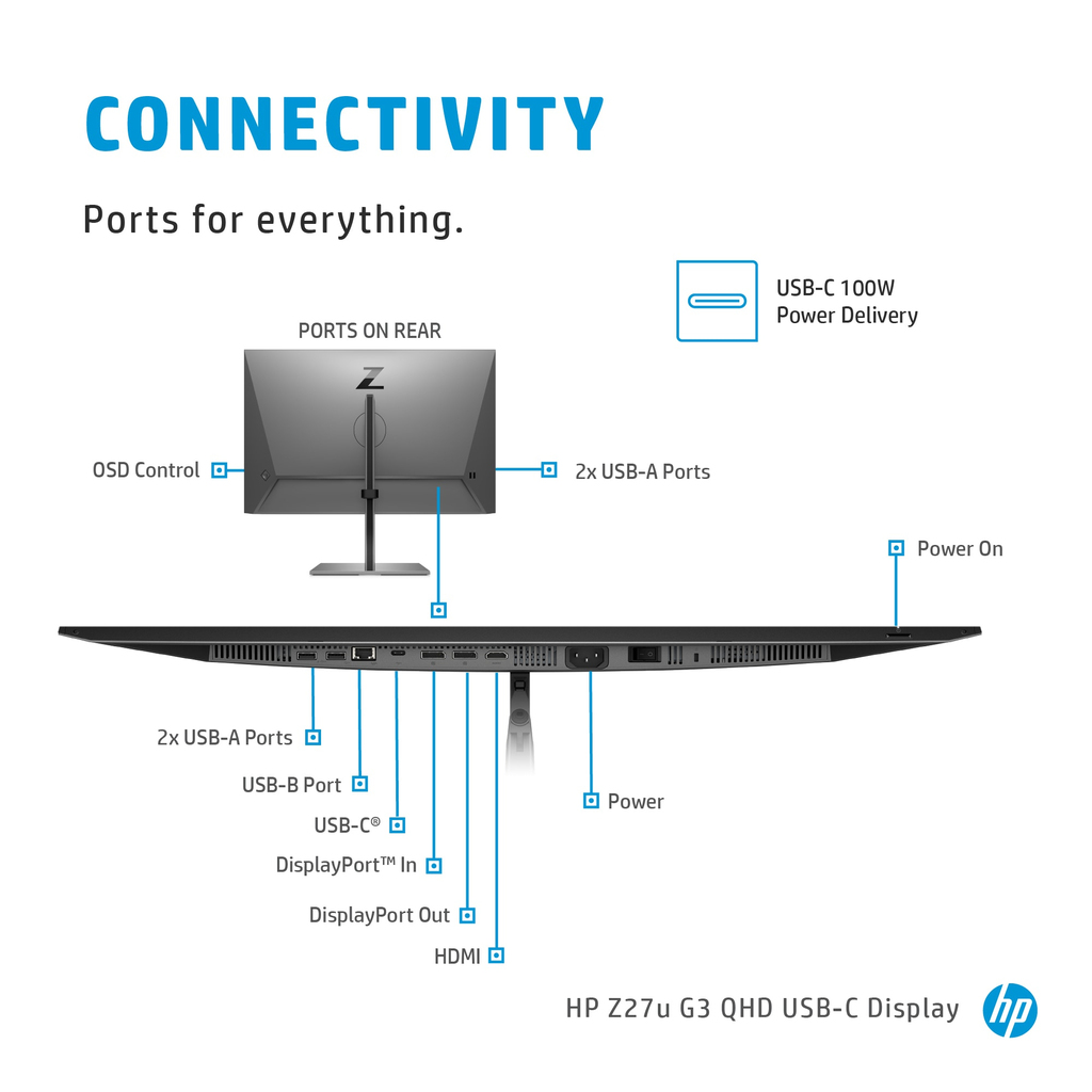 HP Z27u G3 QHD Display - Image 6