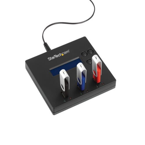 StarTech.com Standalone 1 to 2 USB Thumb Drive Duplicator and Eraser, Multiple USB Flash Drive Copier, System and File and Whol - Image 4