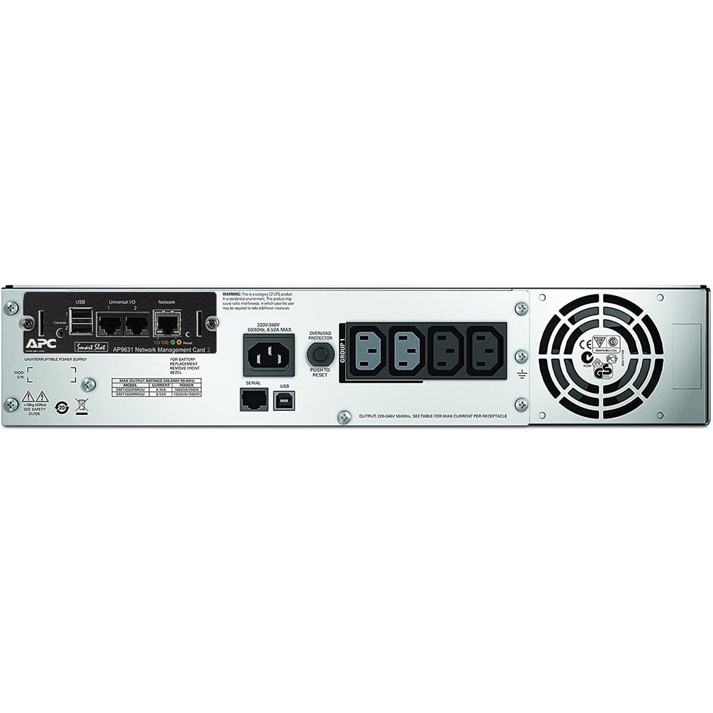 APC Smart-UPS SMT1500RMI2UNC - 4x C13, USB, rack mountable, NMC, 1500VA - Image 2