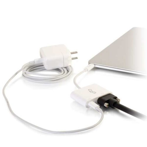 C2G USB C to VGA Video Adapter w/ Power Delivery - USB Type C to VGA White - Image 4