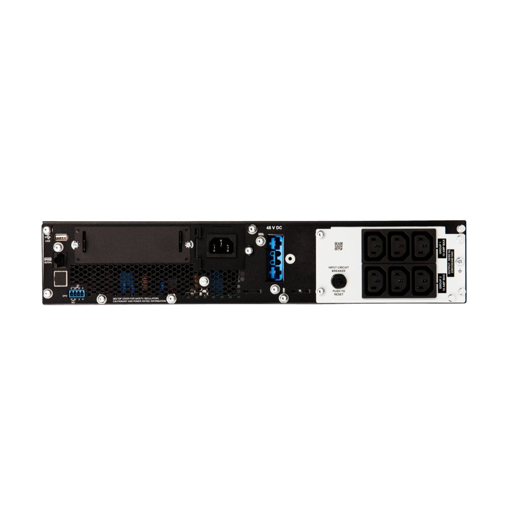 APC Smart-UPS On-Line, 1000VA/1000W, Rackmount 2U, 230V, 6x C13 IEC outlets, SmartSlot, Extended runtime, W/ rail kit - Image 2