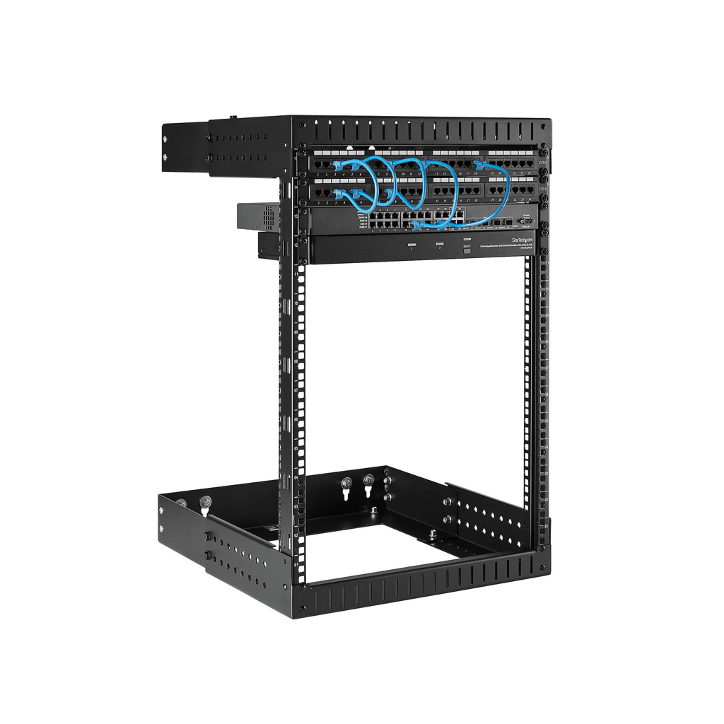 StarTech.com 15U 19" Wall Mount Network Rack - Adjustable Depth 12-20" 2 Post Open Frame Server Room Rack for AV/Data/ IT Commu - Image 4