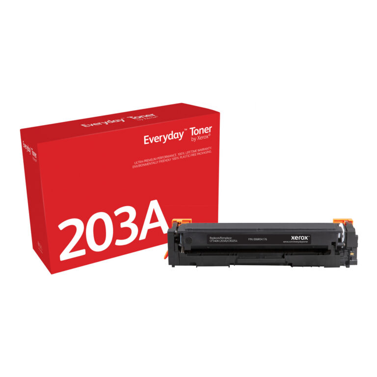 Everyday™ Black Toner by Xerox compatible with HP 203A (CF540A), Standard capacity
