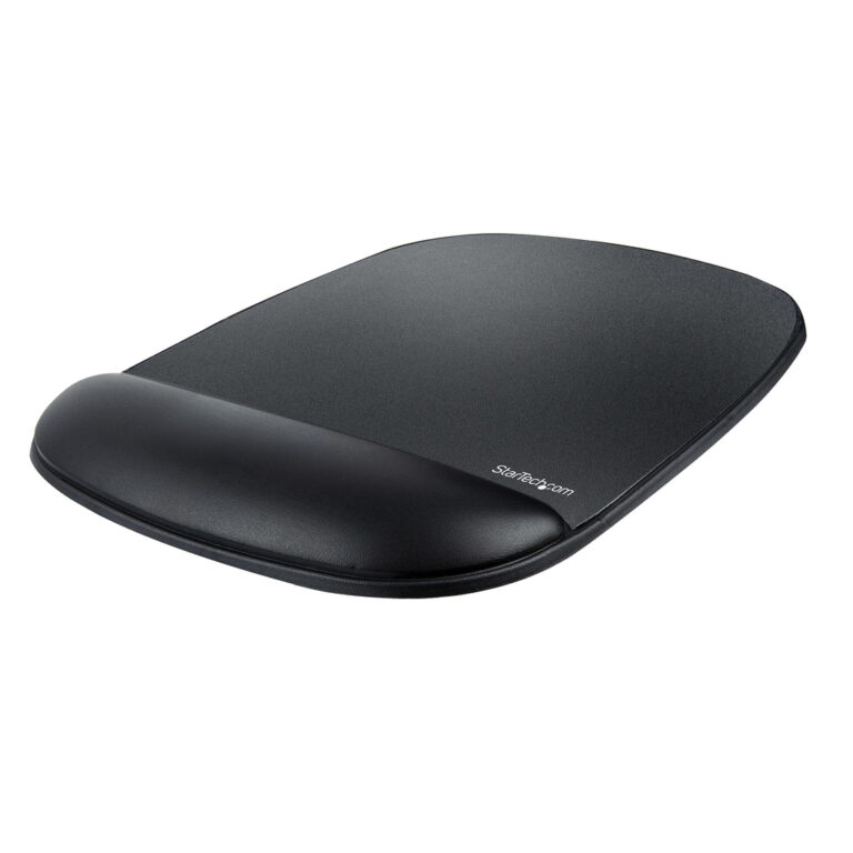 StarTech.com Mouse Pad with Hand rest, 6.7x7.1x 0.8in (17x18x2cm), Ergonomic Mouse Pad with Wrist Support, Desk Wrist Pad w/ No