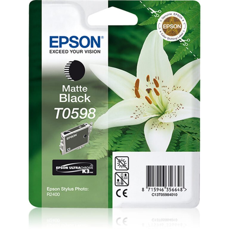 Epson Lily Singlepack Matte Black T0598 Ultra Chrome K3
