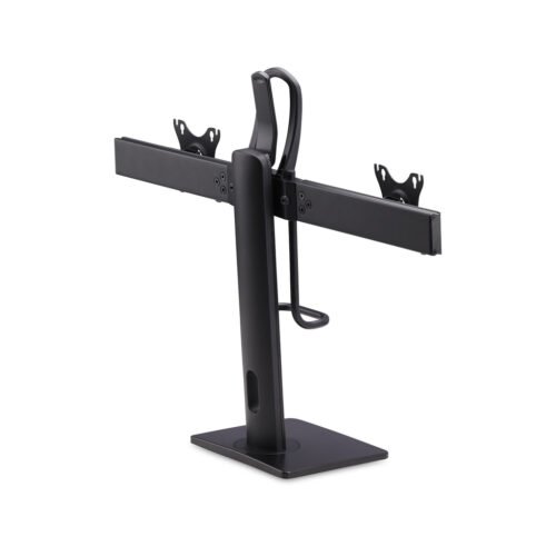 StarTech.com Crossbar Dual Monitor Desk Stand For Double 27-inch Screens, VESA Mount 75x75/100x100, Toolless Height Adjustment, - Image 10
