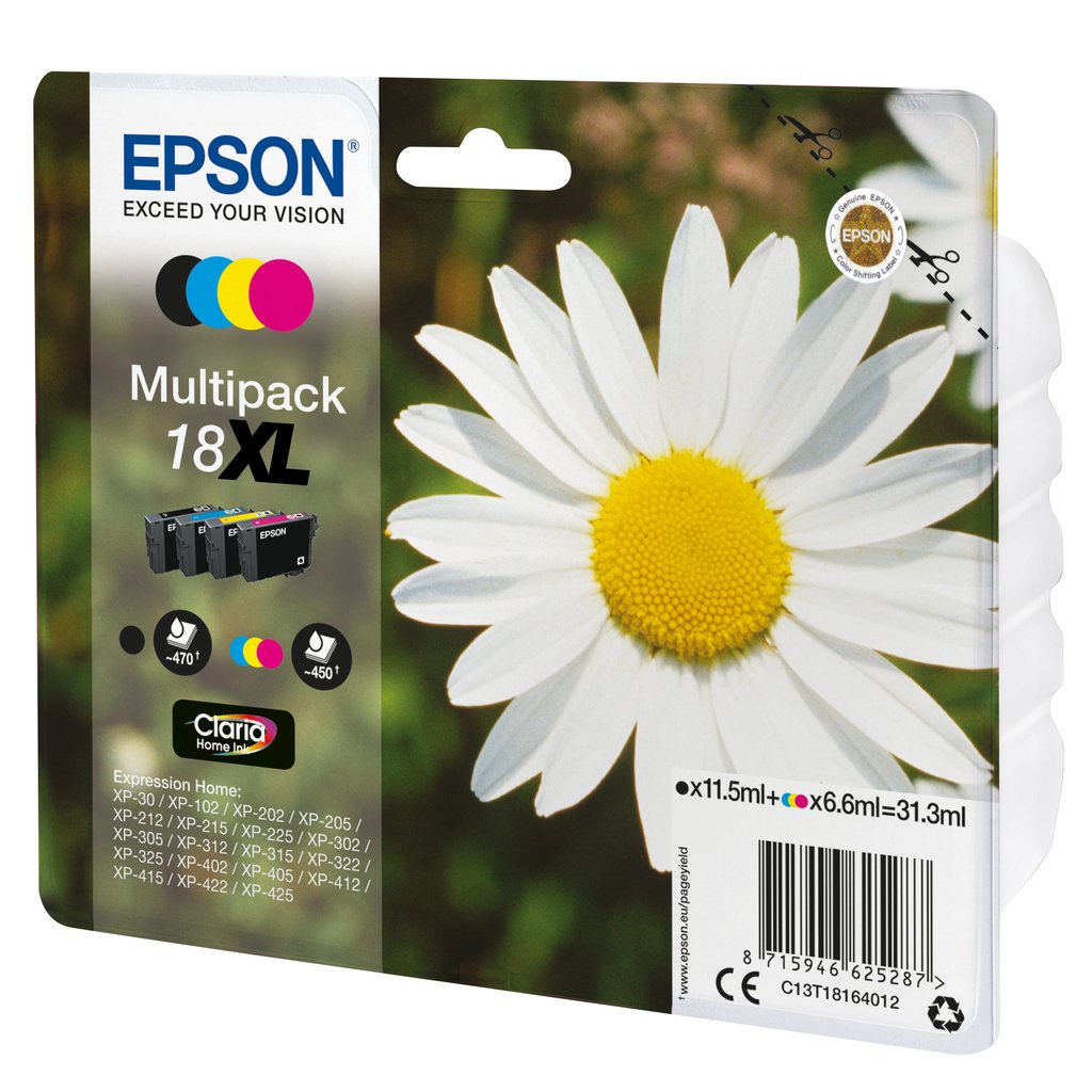 Epson Daisy Multipack 4-colours 18XL Claria Home Ink - Image 2