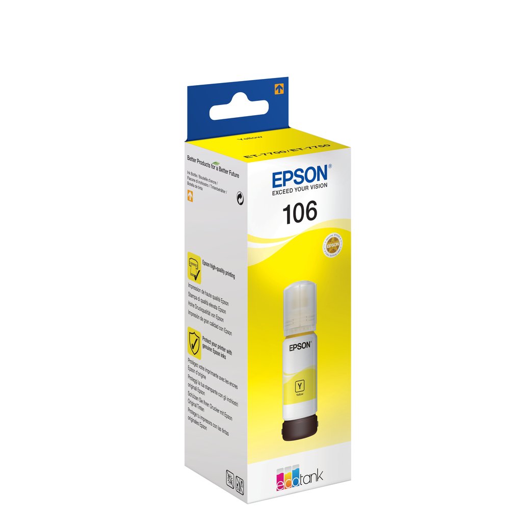 Epson 106 EcoTank Yellow ink bottle - Image 2