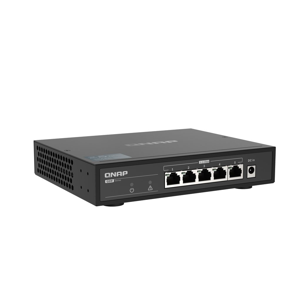 QNAP QSW-1105-5T network switch Unmanaged Gigabit Ethernet (10/100/1000) Black - Image 10