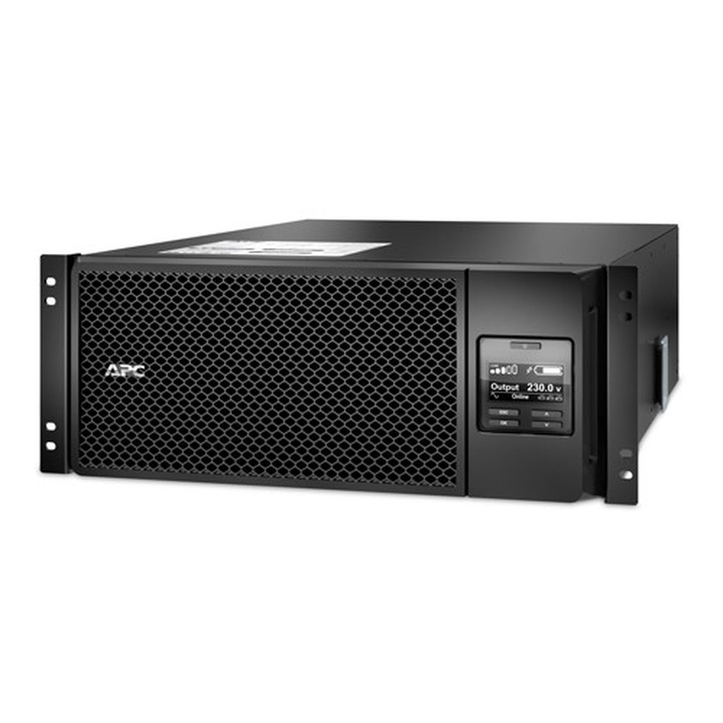 APC Smart-UPS On-Line, 6kVA/6kW, Rackmount 4U, 230V, 6x C13+4x C19 IEC outlets, Network Card+SmartSlot, Extended runtime, W/ ra