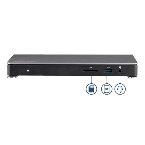 StarTech.com Thunderbolt 3 Dock - Dual Monitor 4K 60Hz TB3 Laptop Docking Station with DisplayPort - 85W Power Delivery Chargin - Image 3