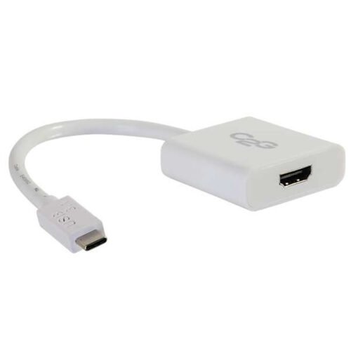 C2G USB 3.1 USB C to HDMI Audio/Video Adapter - USB Type C to HDMI White - Image 3