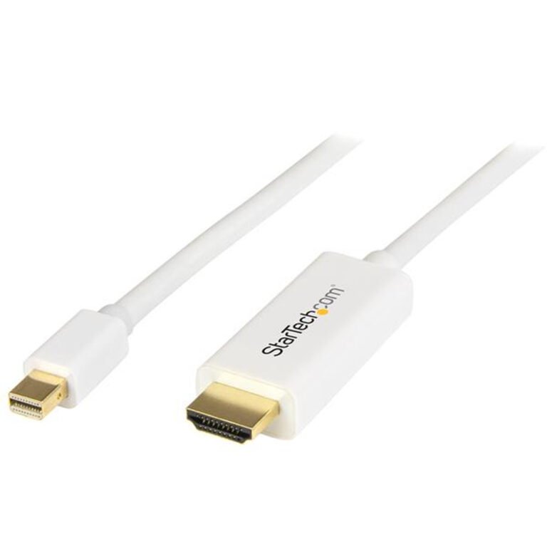 StarTech.com 6ft (2m) Mini DisplayPort to HDMI Cable - 4K 30Hz Video - mDP to HDMI Adapter Cable - Mini DP or Thunderbolt 1/2 M