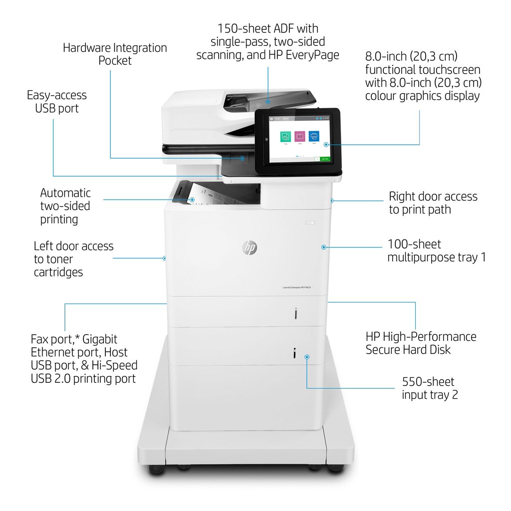 HP LaserJet Enterprise MFP M635fht - Image 23