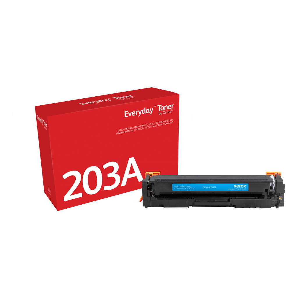 Everyday™ Cyan Toner by Xerox compatible with HP 203A (CF541A), Standard capacity