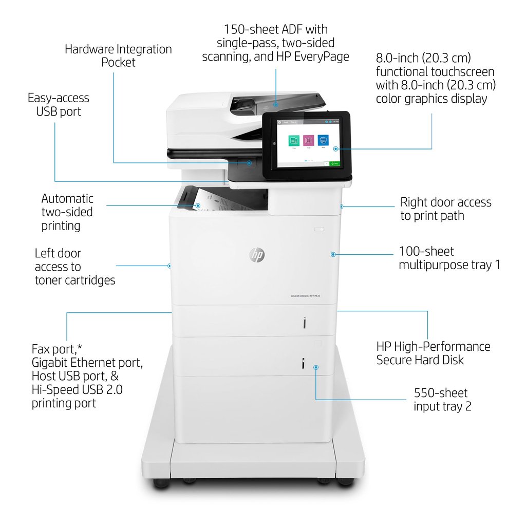 HP LaserJet Enterprise MFP M635fht - Image 6