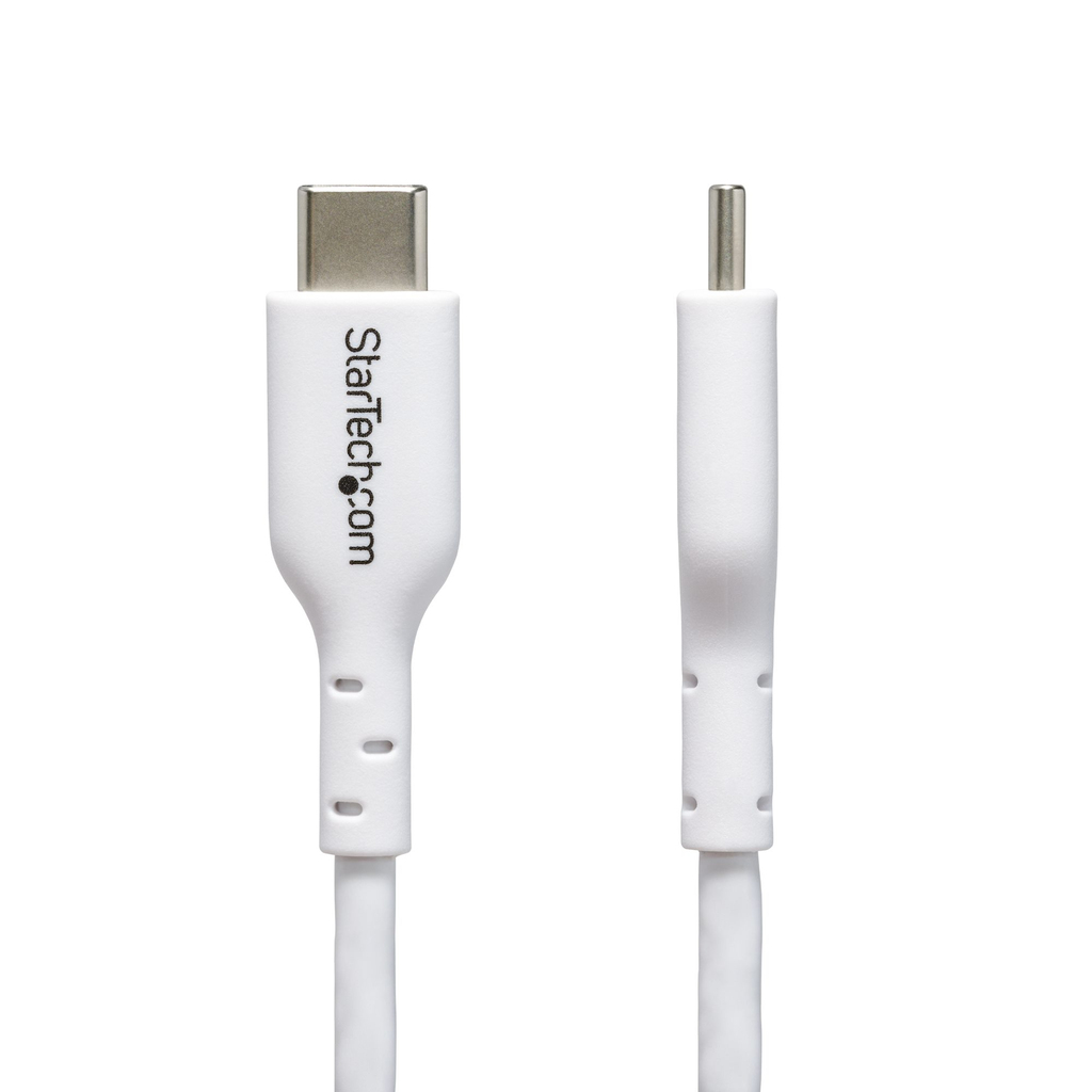 StarTech.com 3m (9.8ft) White USB-C Charging Cable, USB C Cable, USB 2.0 Type-C Laptop Charger Cord, 60W 3A Power Delivery, TPE - Image 5