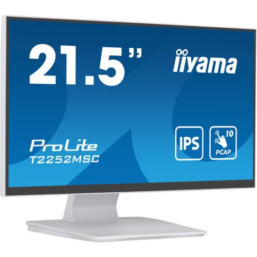 iiyama ProLite 21.5” PCAP 10pt touchscreen monitor featuring IPS panel technology, Edge-to-Edge glass design and anti fingerp - Image 3